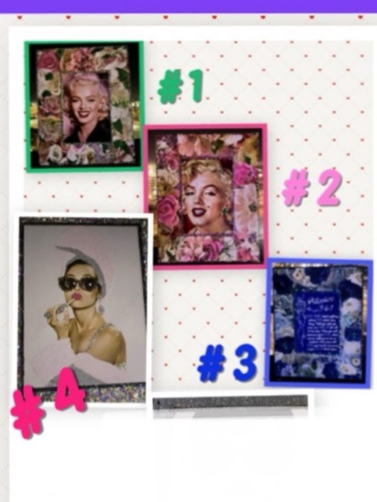 Handmade Other - DIY Glittered 8 by 10 Fotos Prints on 8 by 10 canvas and or 9 by 12 canvas.